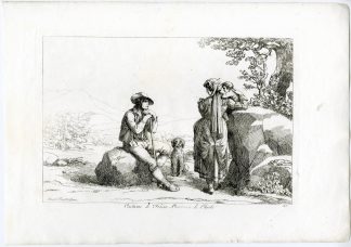 Antique Master Print-FRAINE-CHIETI-COSTUME-DOG-CHILD-PL.45-Pinelli-1809