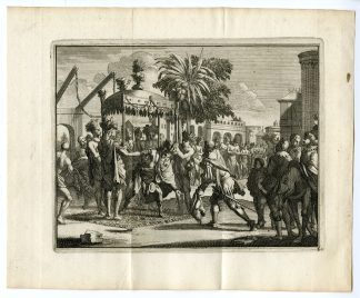 Antique Print-CORTES-ARRIVAL-MEXICO-Goeree-Van der Aa-1706