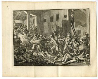 Antique Print-BATTLE-OF-CEMPOALA-MEXICO-Goeree-Van der Aa-1706