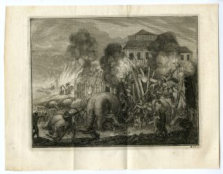 Antique Print-CONQUEST-PASAI-PORTUGUESE-FORTRESS-ACEH-Goeree-Van der Aa-1707