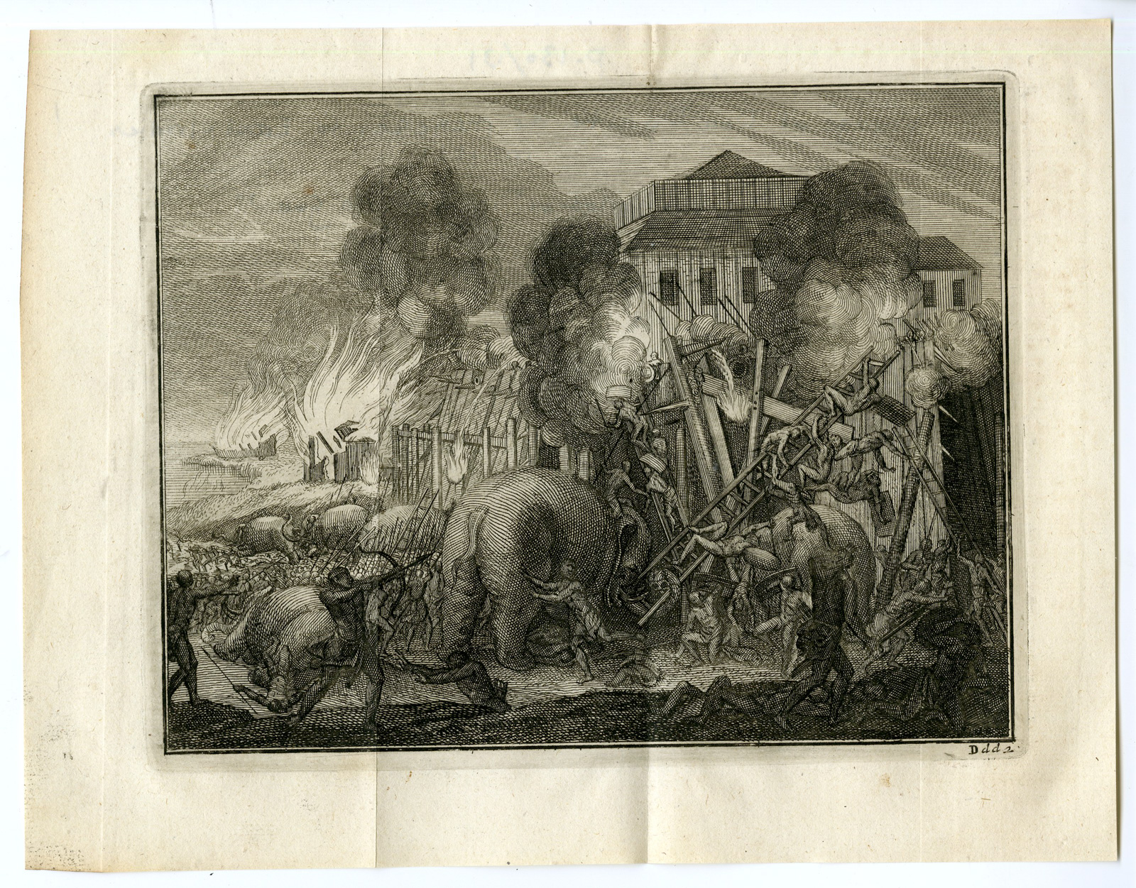 , Antique Print-CONQUEST-PASAI-PORTUGUESE-FORTRESS-ACEH-Goeree-Van der Aa-1707, Pictura Antique Prints