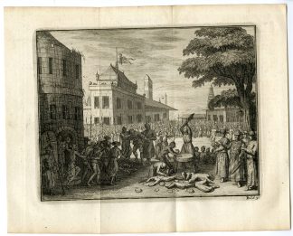 Antique Print-EXECUTION-PRISONERS-MALACCA BY CHINESE-Goeree-Van der Aa-1707