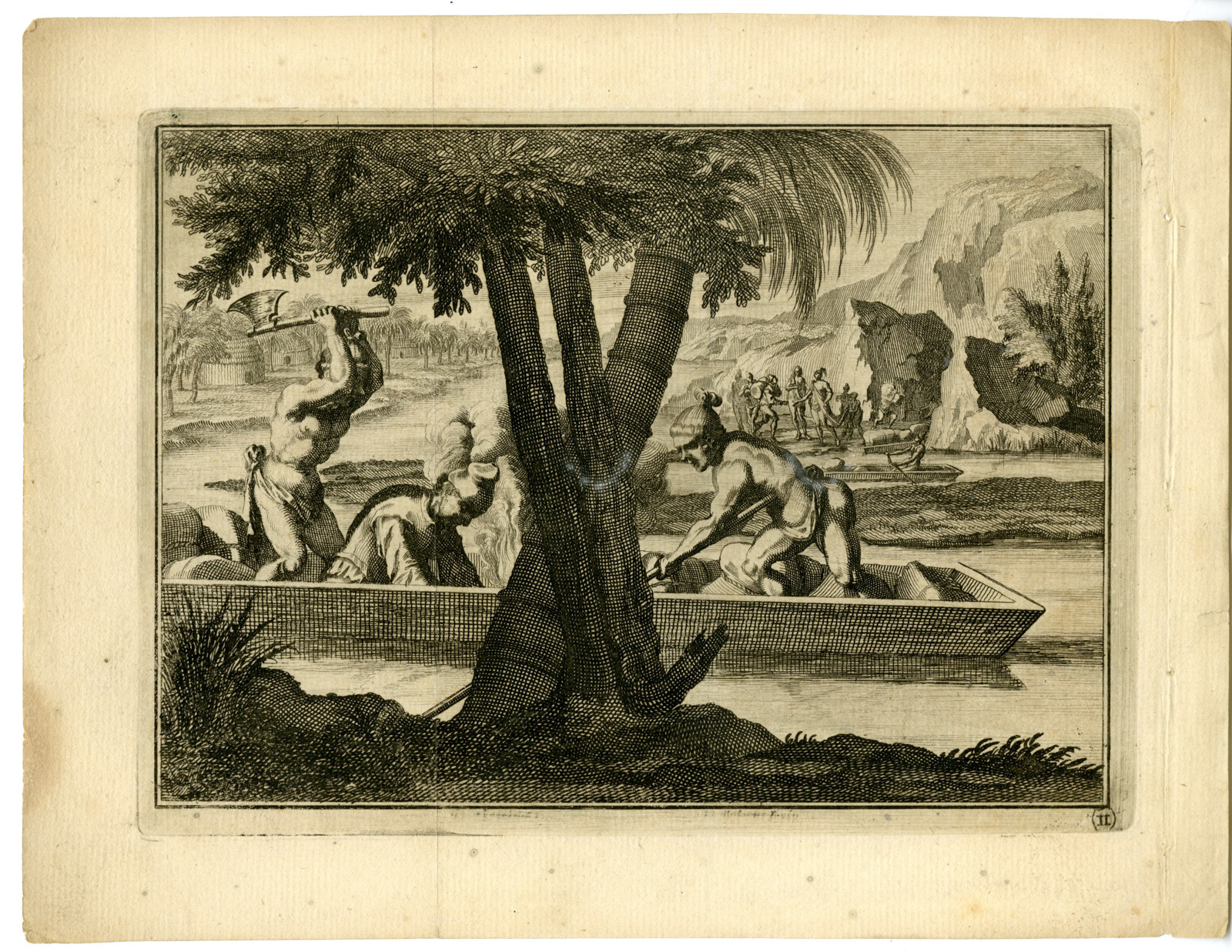 , Antique Print-MURDER-PIERRE-GAMBIE-FLORIDA-Goeree-De Bry-Van der Aa-1707, Pictura Antique Prints