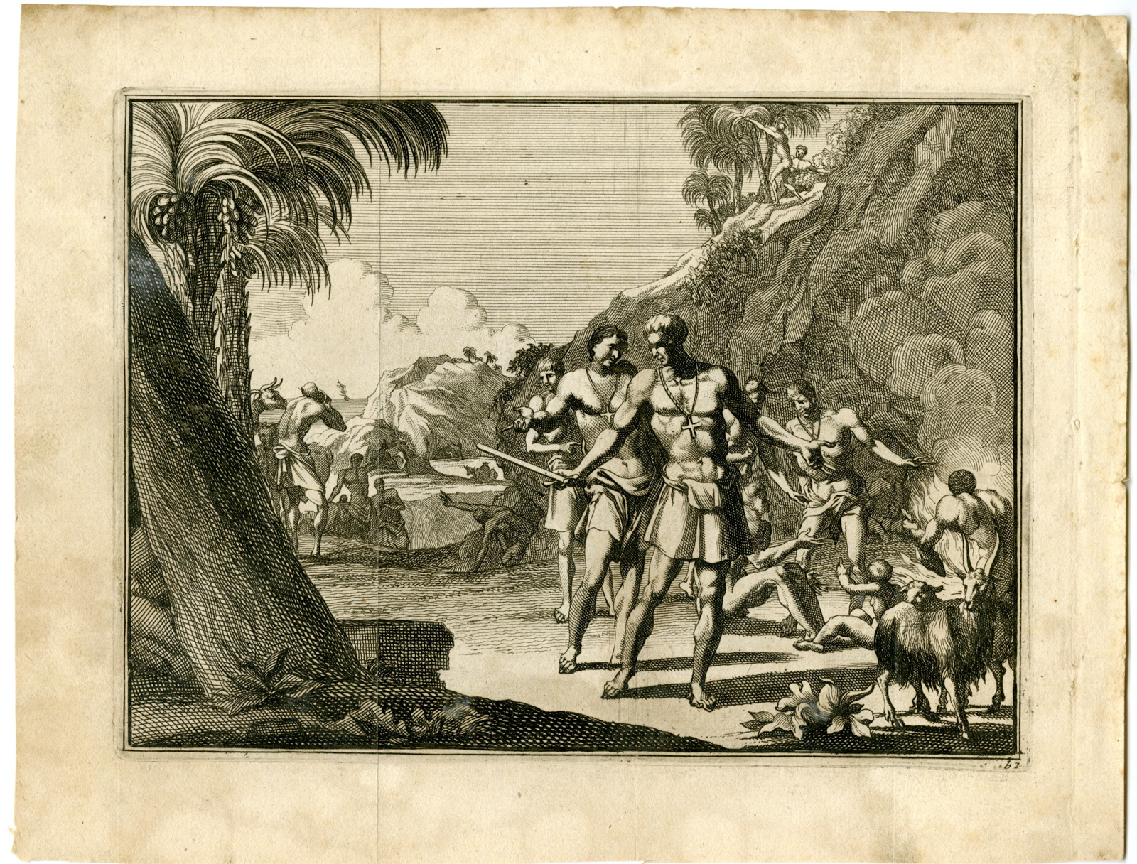, Antique Print-PORTUGUESE-VOYAGE-ARABIAN-PENINSULA-Goeree-Van der Aa-1706, Pictura Antique Prints