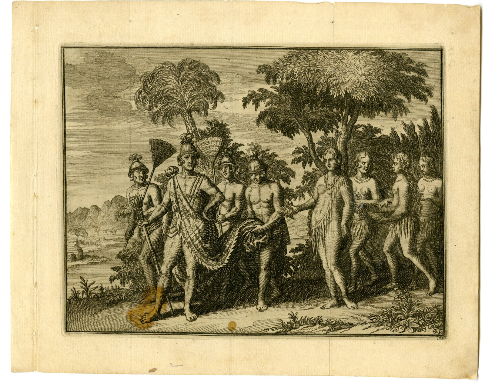 , Antique Print-TIMUCUA-INDIANS-FLORIDA-GEORGIA-Goeree-Van der Aa-1707, Pictura Antique Prints