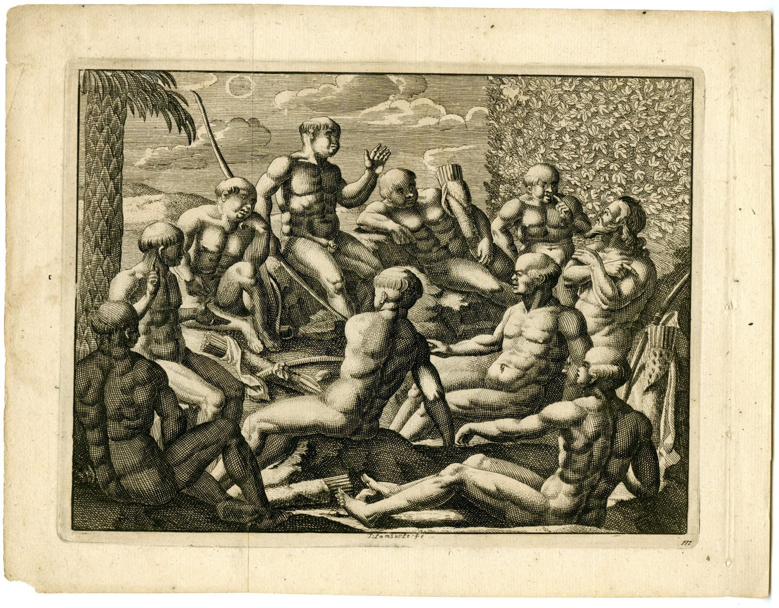 Pictura 01375 416x325 Antique Print-TUPINAMBA-CANNIBALISM-BRAZIL-Lamsvelt -Gotfried-Van der Aa-1707
