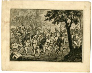 Antique Print-PERU-PEDRO-DE-LA-GASCA-TORTURE-OF-INCAS-Goeree-Van der Aa-1707