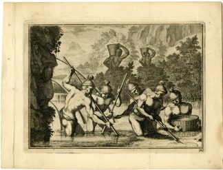 Antique Print-NATIVE-AMERICANS-GOLD-WINNING-FLORIDA-Goeree-Van der Aa-1707