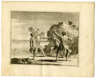 Antique Print-DE-ROY-SELF-DEFENSE-JAVA-Goeree-van der Aa-1706