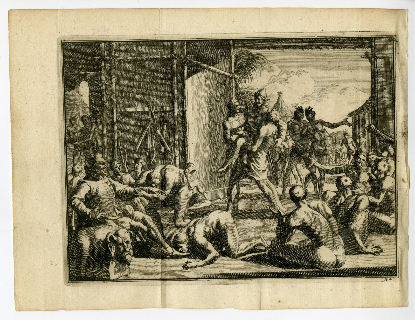 Pictura 07296 416x321 Antique Print-COLUMBUS-CUBA-INDIGENOUS-WORSHIP-SPANISH-Goeree-Van der Aa-1707