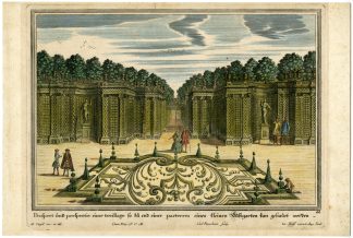 Antique Print-TREILLAGE-BAROQUE-GARDEN-Remshard-Diesel-ca. 1720