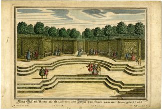Antique Print-GARDEN-THEATER-BAROQUE-Remshard-Diesel-ca. 1720