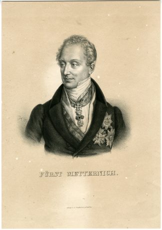 Antique Print-METTERNICH-PORTRAIT-LITHOGRAPH-JUNGWIRTH-VIENNA-Jungwirth-ca. 1840