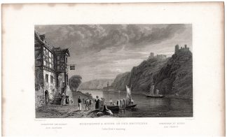Antique Print-KAMP-BORNHOFEN-CONVENT-CASTLES-Tingle-Tombleson-1832
