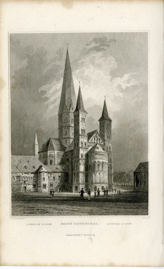 Antique Print-BONN-CATHEDRAL-DOMKIRCHE-RHINE-Shury-Tombleson-1832