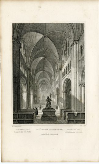 Antique Print-INTERIOR-BONN-CATHEDRAL-RHINE-Henshall-Tombleson-1832