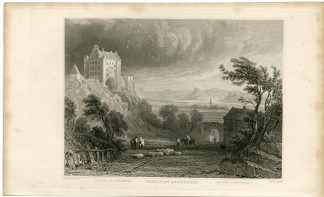 Antique Print-CASTLE-OF-ARGENFELS-RHINE-GERMANY-Sands-Tombleson-1832