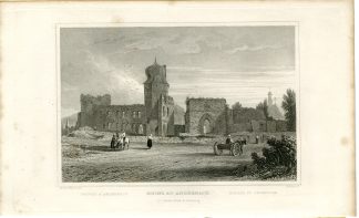 Antique Print-RUINS-AT-ANDERNACH-RHINE-GERMANY-Wallis-Tombleson-1832