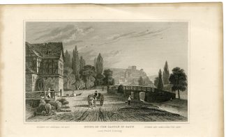 Antique Print-SAYN-CASTLE-RUINS-RHINE-Sands-Tombleson-1832