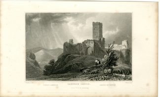 Antique Print-LAHNECK-CASTLE-GERMANY-RHINE-Bond-Tombleson-1832