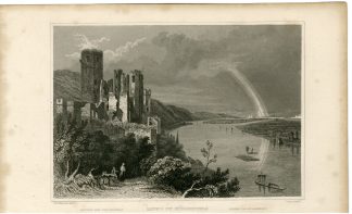 Antique Print-STOLZENFELS-RHINE-Cox-Tombleson-1832