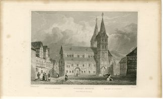 Antique Print-BOPPART-CHURCH-Wellf-Tombleson-1832