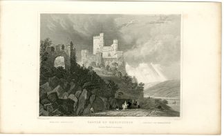 Antique Print-RHEINSTEIN-CASTLE-Wilson-Tombleson-1832