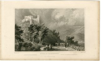 Antique Print-FALKENBERG-RUINS-Winkles-Tombleson-1832