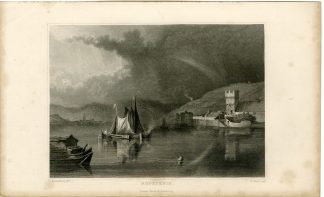 Antique Print-RUDESHEIM-RHINE-Tingle-Tombleson-1832