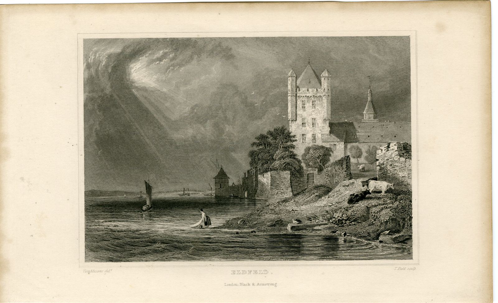 , Antique Print-ELDFELD-RHINE-Field-Tombleson-1832, Pictura Antique Prints