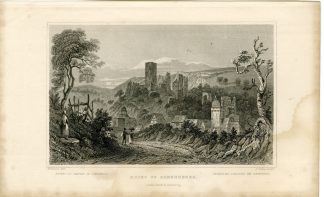 Antique Print-SONNENBERG-RUINS-Stokes-Tombleson-1832