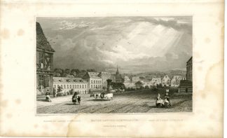 Antique Print-LANGEN=SCHWALBACH-BATHS-Jones-Tombleson-1832