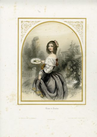 Antique Print-NINON D'ENCLOS-FASHION-PORTRAIT-Regnier-Numa-ca. 1845-1855