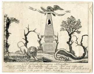 Antique Print-HIDDEN ROYAL SILHOUETTES-LOUIS XVI-ALLEGORY-Anonymous-1793-1799