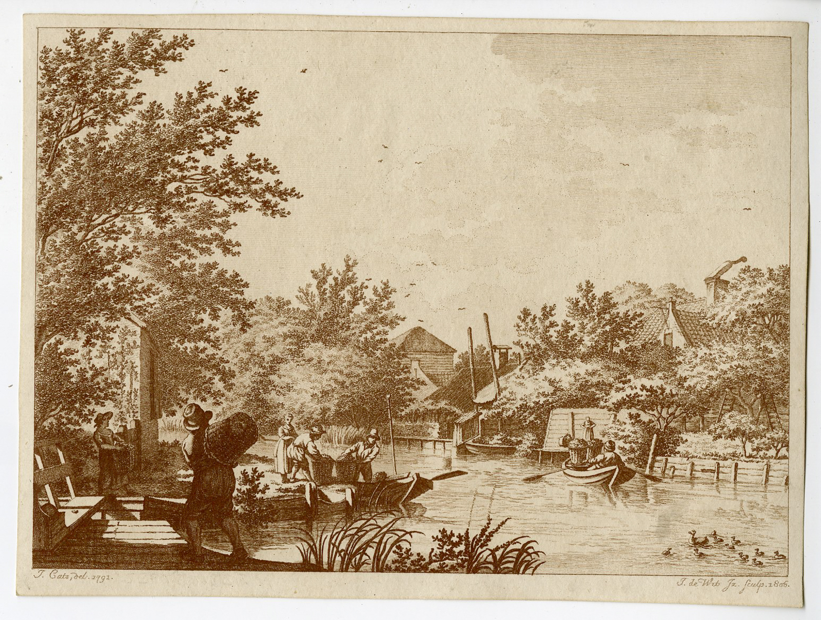 , Antique Master Print-SEPTEMBER-AUTUMN MONTH-FRUIT-HARVEST-De Wit-Cats-1806, Pictura Antique Prints
