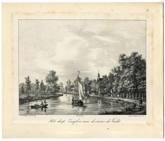 Antique Print-ZUILEN-VIEW-VECHT RIVER-Lutgers-1836