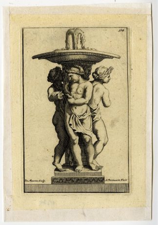 Antique Print-THREE-NYMPHS-FOUNTAIN-BASIN-PLATE-154-Thomassin-Massou-1694-1724