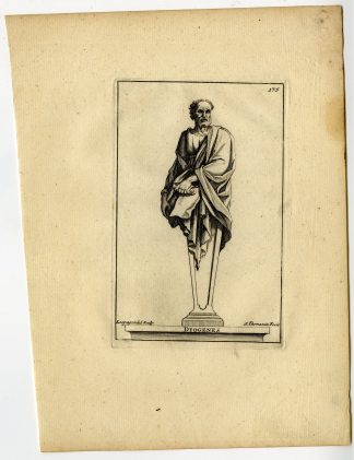 Antique Print-DIOGENES-PLATE-175-Thomassin-Lespagnandelle-1694-1724