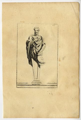 Antique Print-SOCRATES-PLATE-177-Thomassin-Lespagnandelle-1694-1724