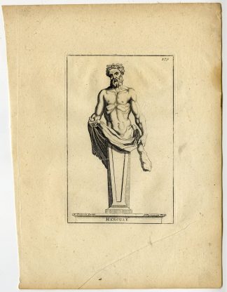 Antique Print-HERCULE-HERCULES-PLATE-179-Thomassin-Poussin-1694-1724