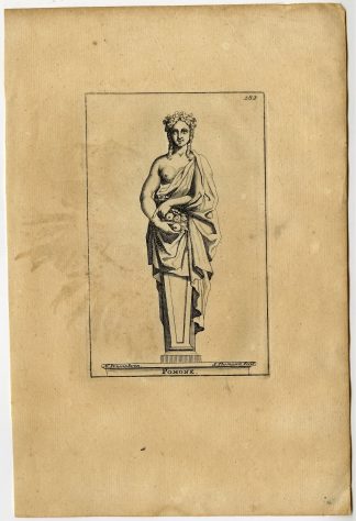 Antique Print-POMONE-POMONA-PLATE-182-Thomassin-Poussin-1694-1724
