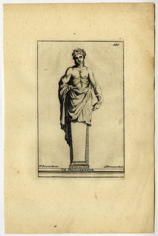 Antique Print-UN-MOISSONNEUR-HARVESTER-PLATE-185-Thomassin-Poussin-1694-1724