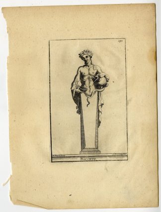 Antique Print-BACCHUS-PLATE-191-Thomassin-Poussin-1694-1724