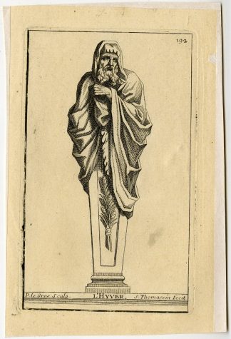 Antique Print-HYVER-WINTER-PLATE-194-Thomassin-Le Gros-1694-1724