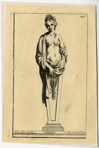 Antique Print-CERES-PLATE-193-Thomassin-Theodon-1694-1724