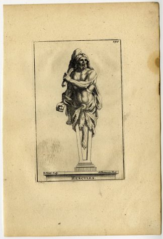Antique Print-HERCULES-PLATE-195-Thomassin-Le Conte-1694-1724