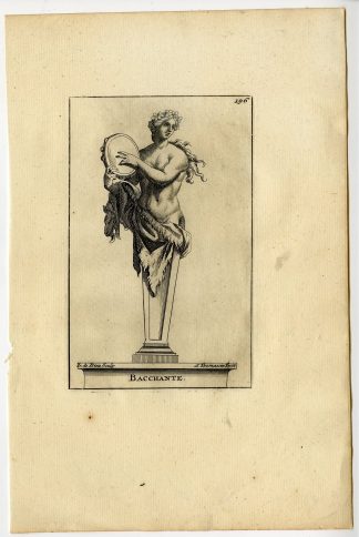 Antique Print-BACCHANTE-PLATE-196-Thomassin-Dedieu-1694-1724