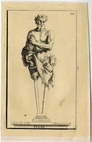 Antique Print-FAUNE-PLATE-199-Thomassin-Houzeau-1694-1724