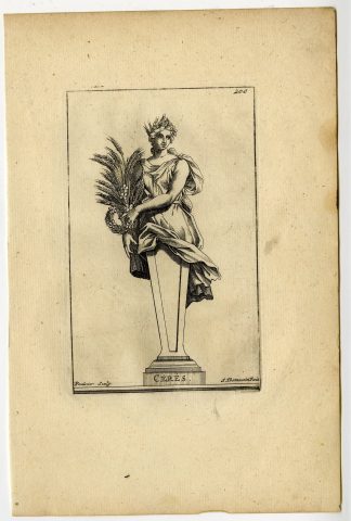 Antique Print-CERES-PLATE-200-Thomassin-Poultier-1694-1724