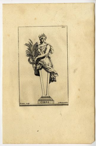Antique Print-CERES-PLATE-200-Thomassin-Poultier-1694-1724
